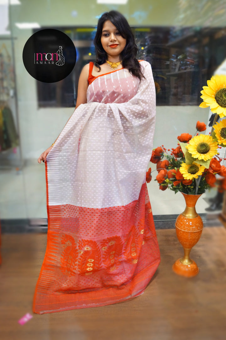 Sreemoyee - Bengal Dhakai Jamdani Saree