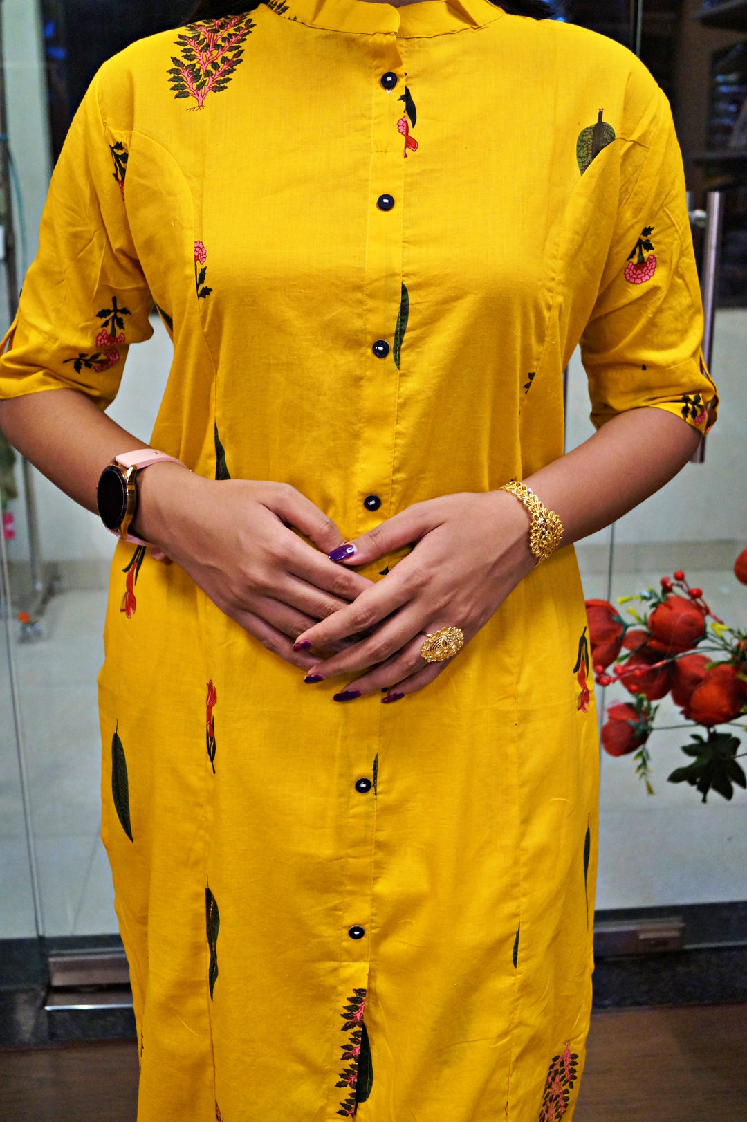 Free-Spirited Women Like Us- Cotton Kurti Set