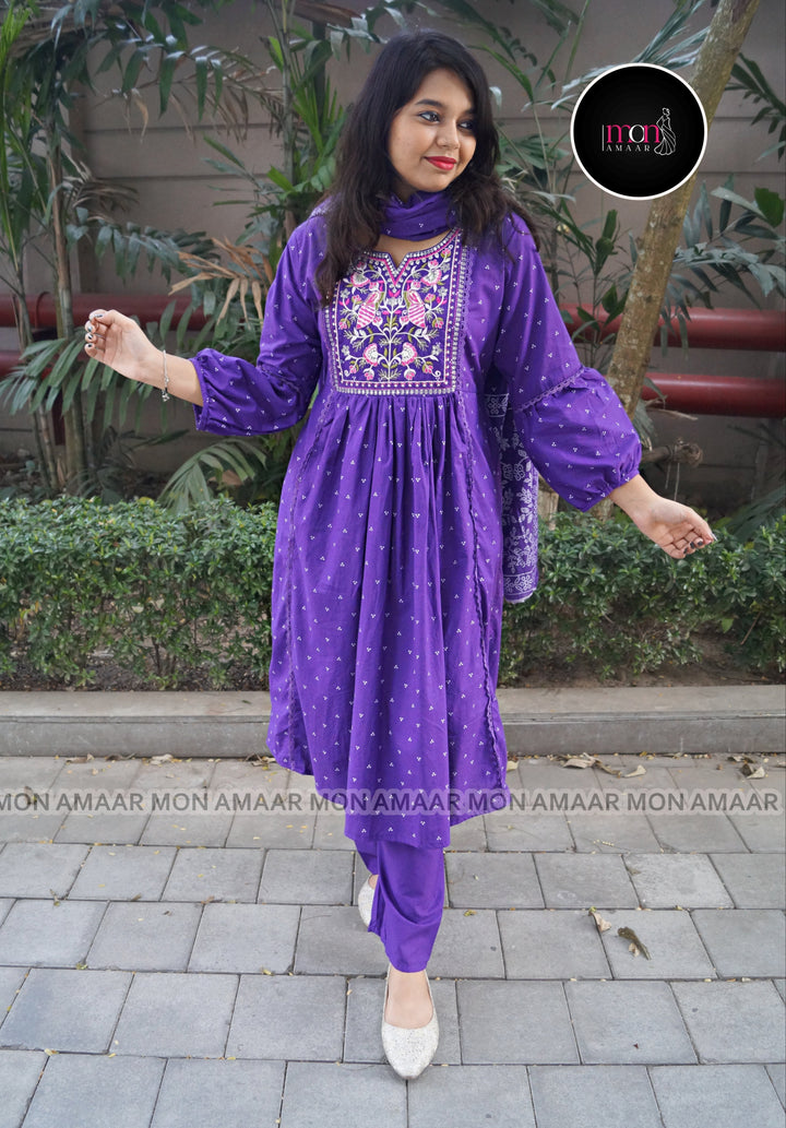 Reliving Moments Cotton Kurti Set