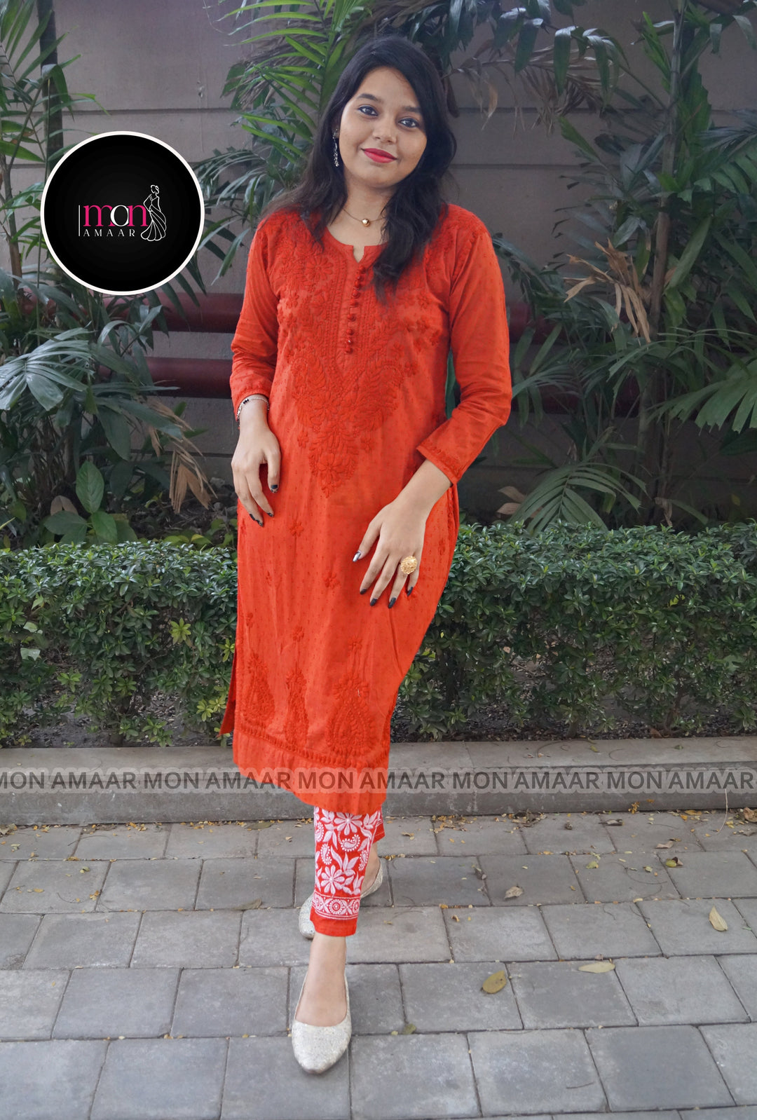 A Day In Colors - Special Kurti set (Red)