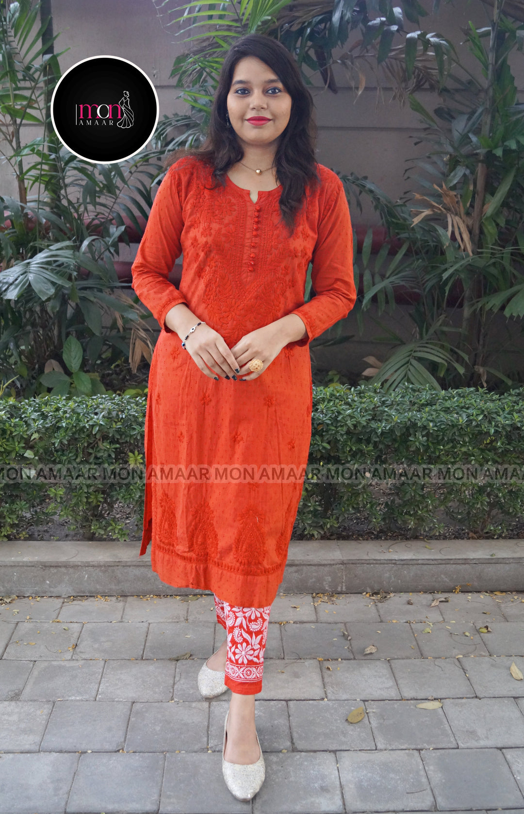 A Day In Colors - Special Kurti set (Red)