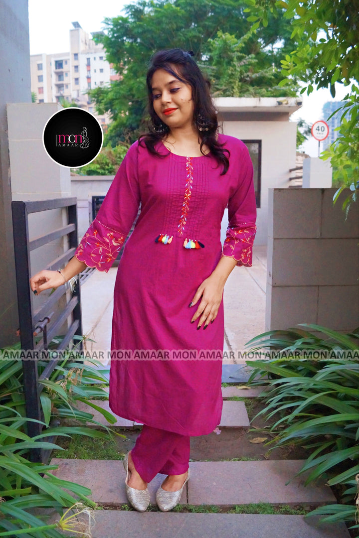 Sealed With Love Cotton Kurti Set