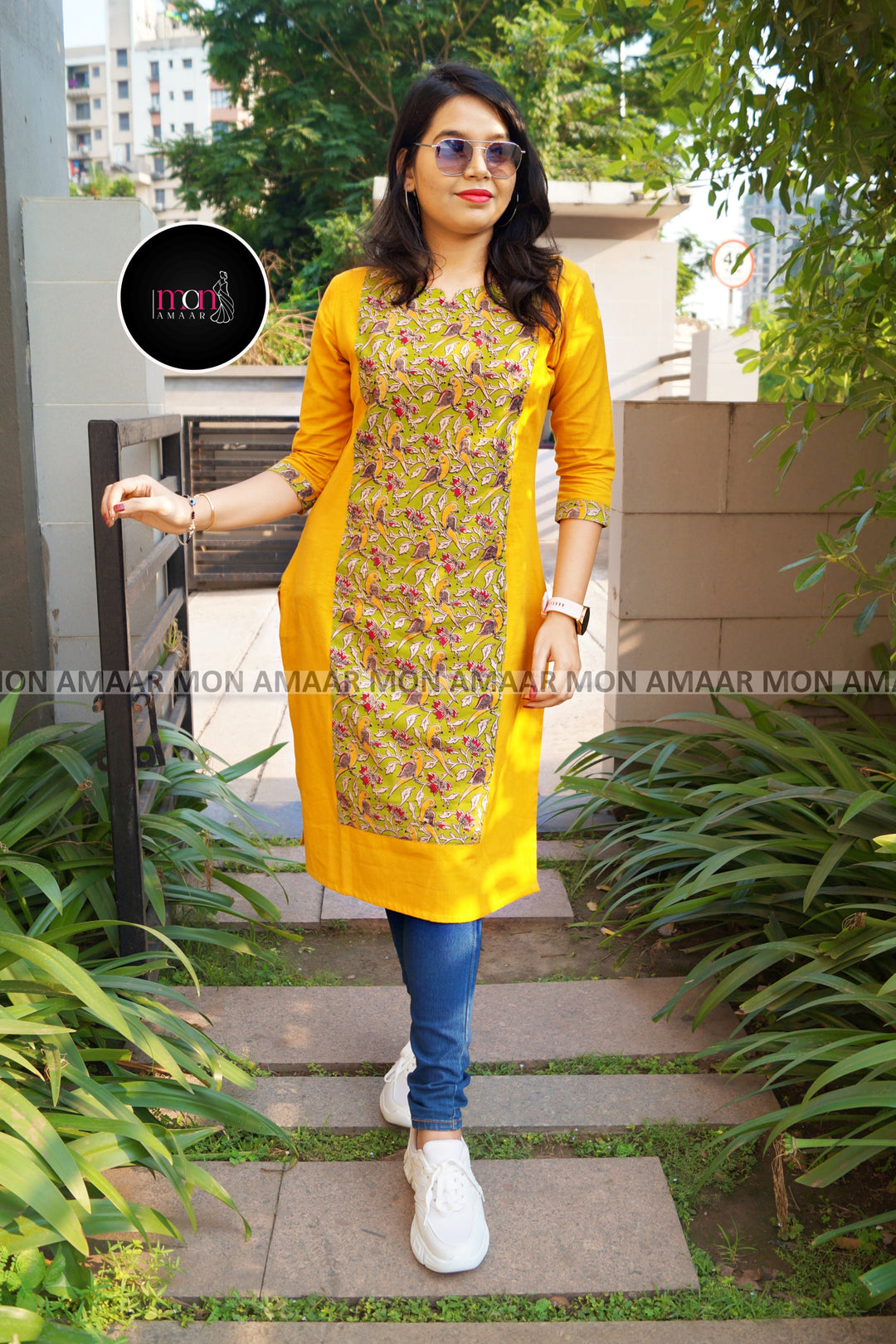 Green Fashion -Pure Sustainable Hand Block Kalamkari  Kurti