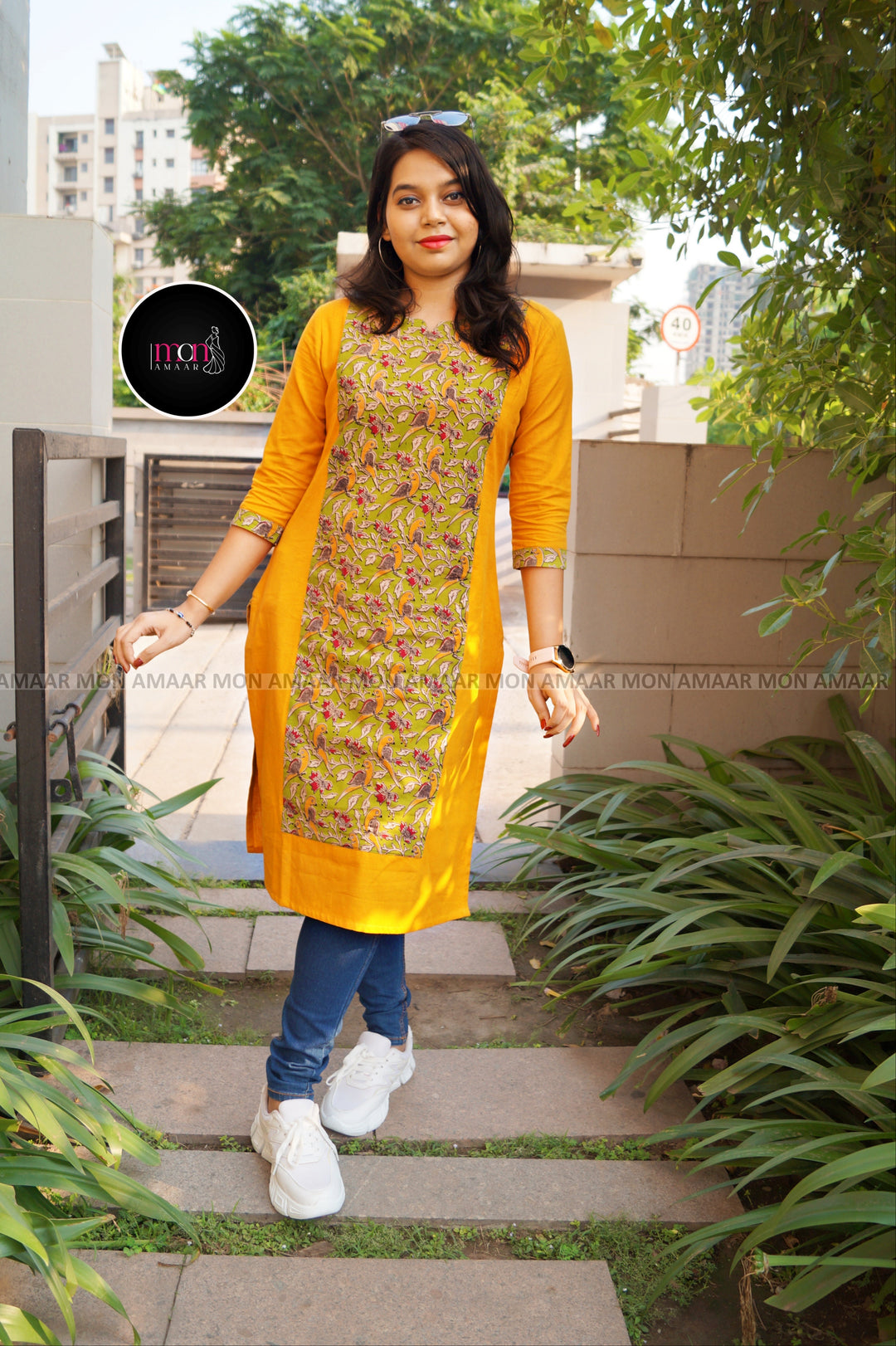 Green Fashion -Pure Sustainable Hand Block Kalamkari  Kurti