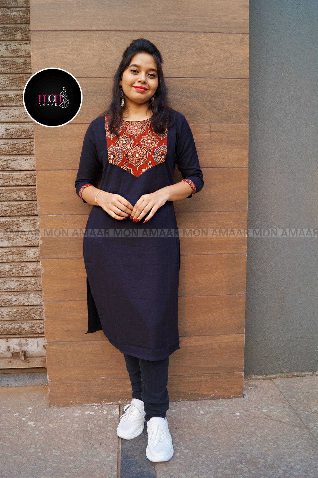 Slit & Style - Sustainable Hand Block Ajrakh Kurti