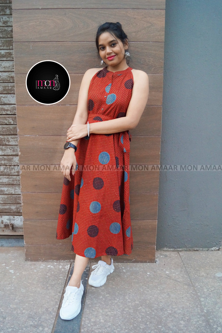 Spot On Style Sustainable Long Handloom Dress