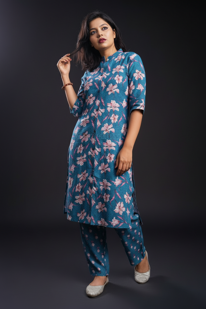 Style With Comfy-Kantha Cotton Coord Set