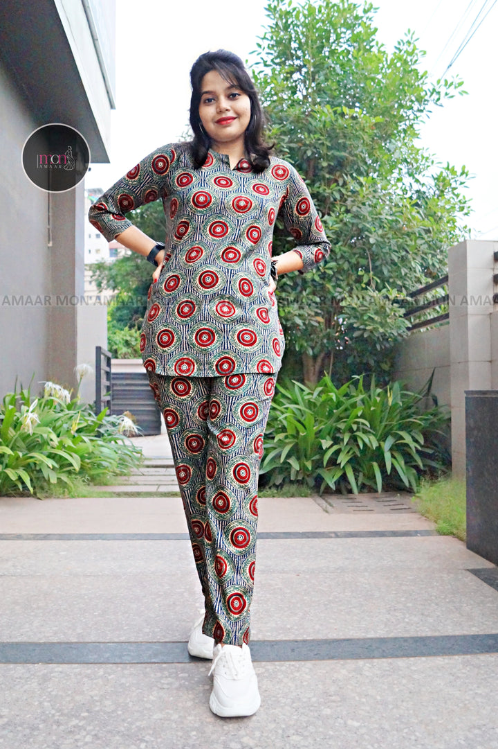 Trendy Ajrakh Co-Ord Set Collection