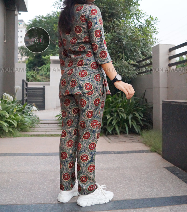 Trendy Ajrakh Co-Ord Set Collection