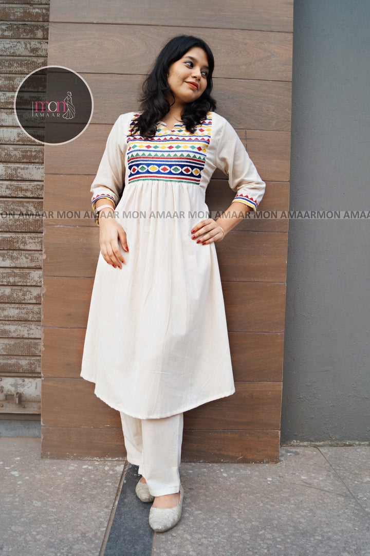 Smart Women- Cotton Kurti Set
