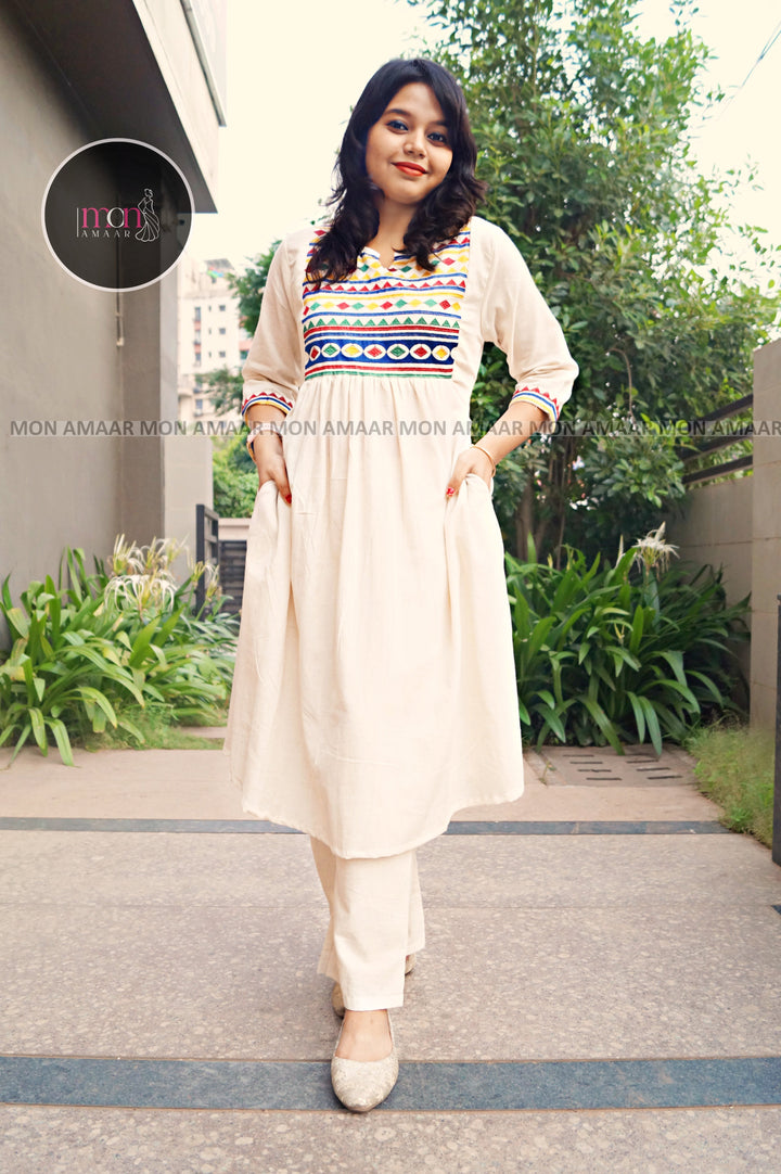Smart Women- Cotton Kurti Set