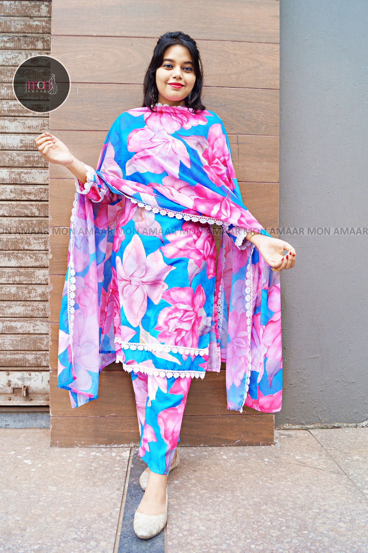 Palette of Affection - Colorful Vibrant Kurti Set