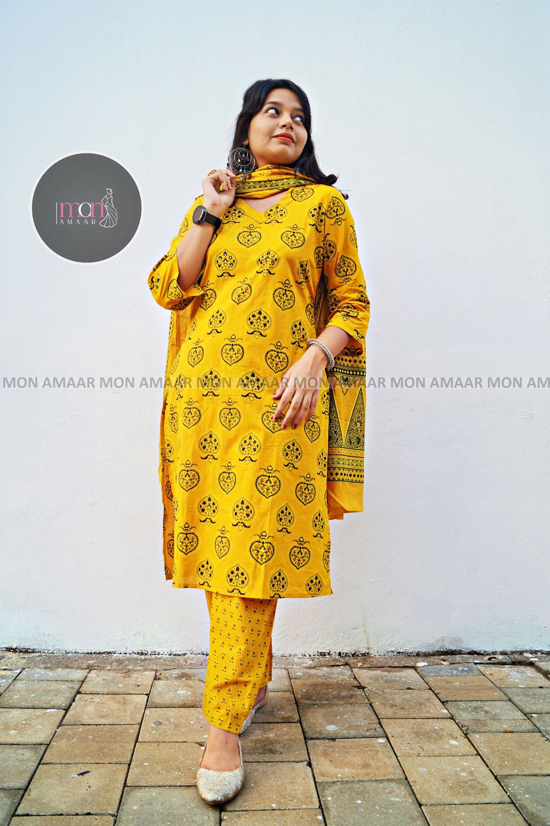 Slightly Heaven-Cotton Kurti Set