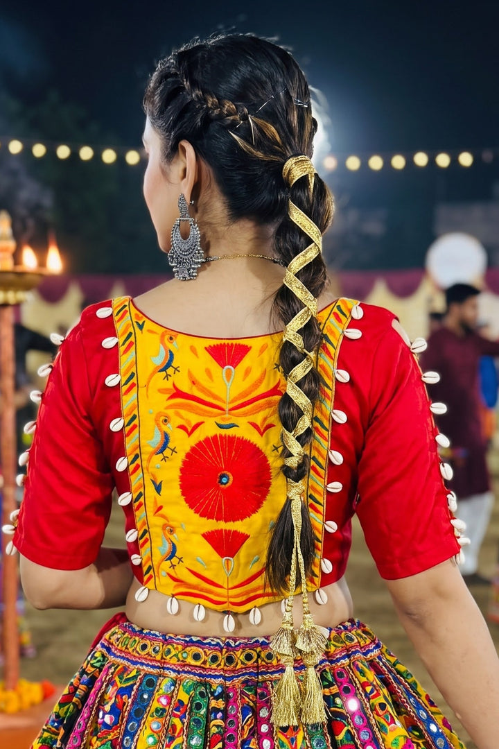 Navrang Cowrie Shell Designer Blouse
