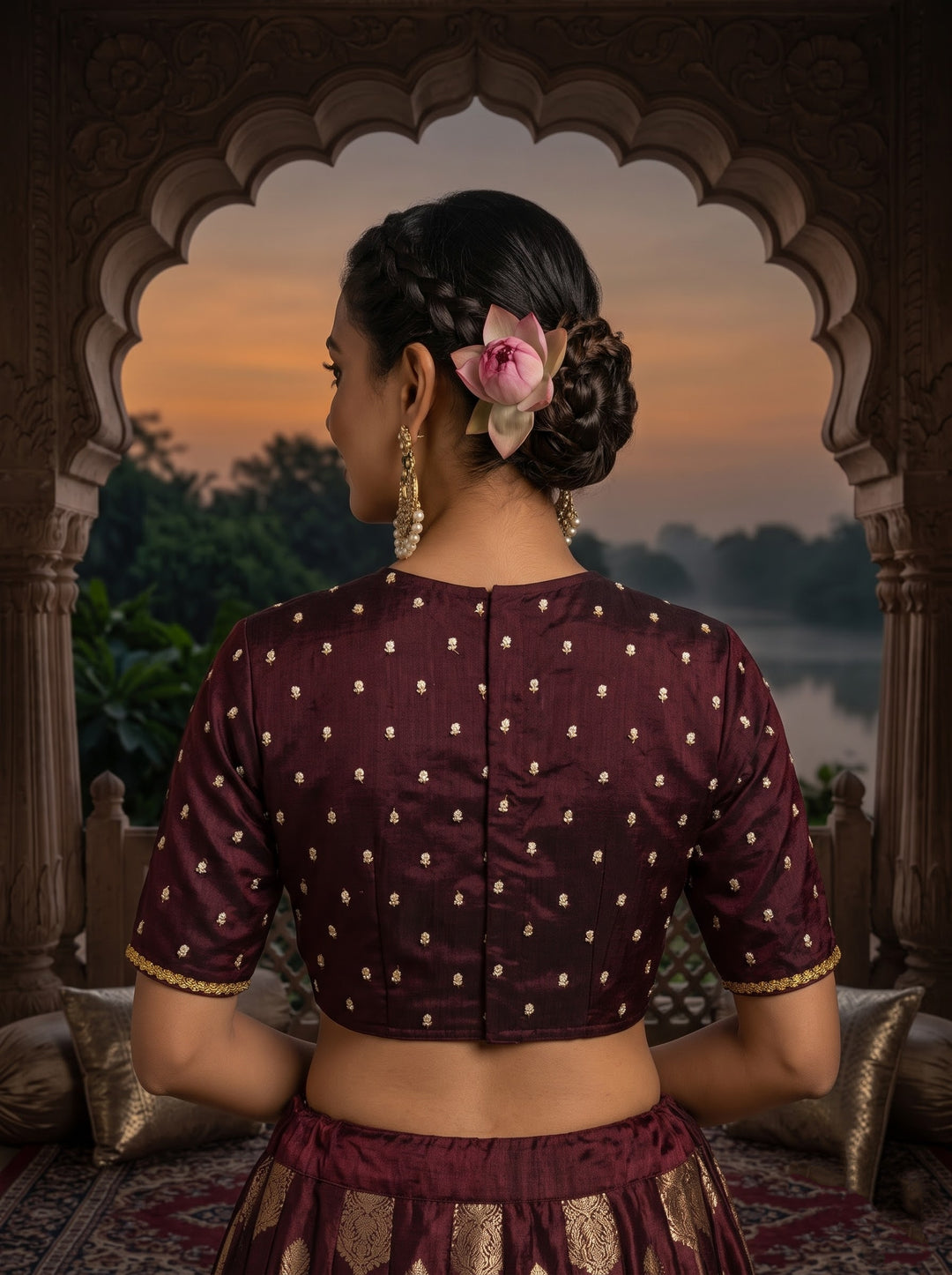 Celeste Noir - Fendy Silk Blouse