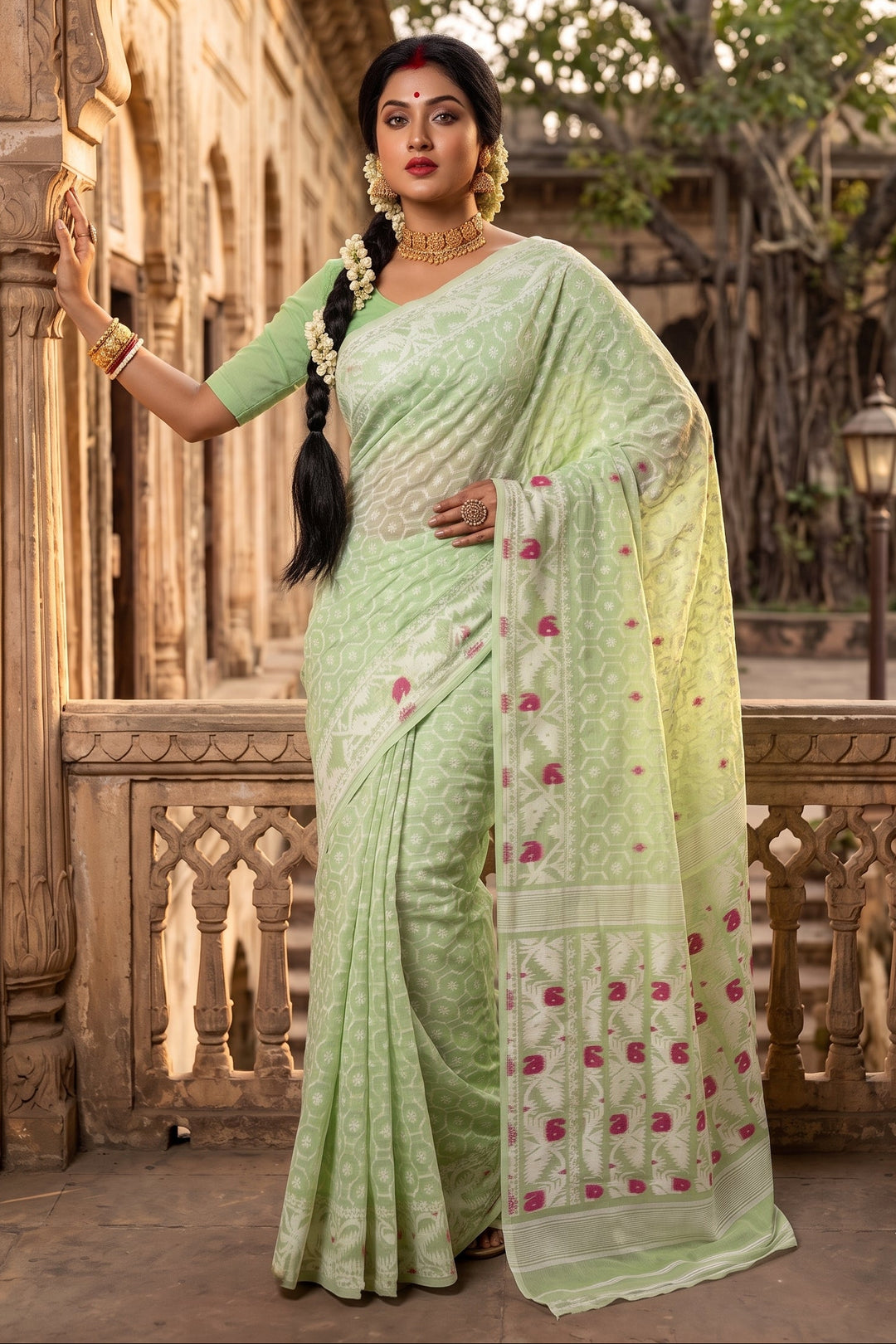 Swarnamayi Jamdani Saree