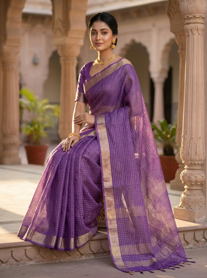 Kahaani Pure Handwoven Linen Saree