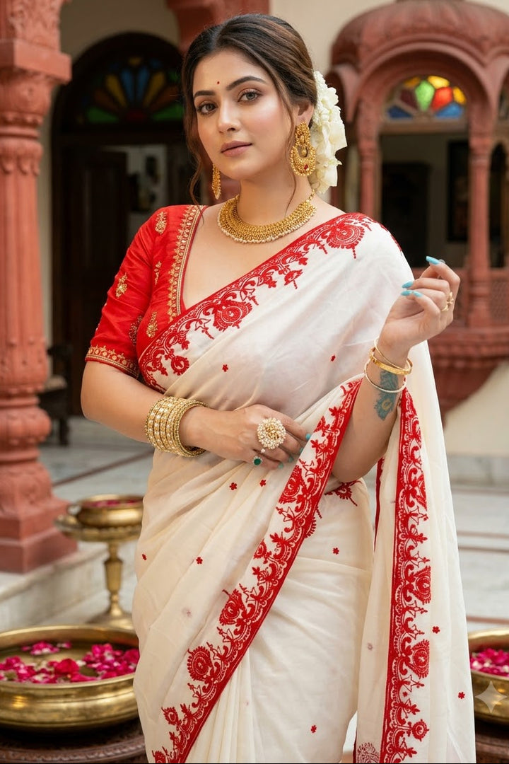 Srabanti Special Rangoli Silk Saree