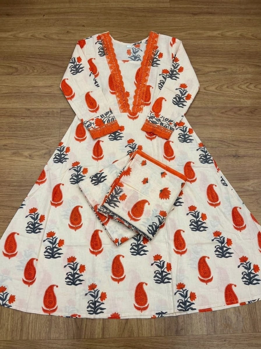 A Bloom of Grace Cotton Kurti Set