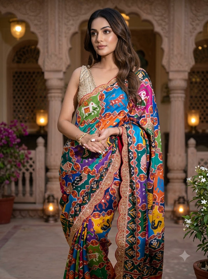Clebrity Inspired Designer Patola Silk Saree
