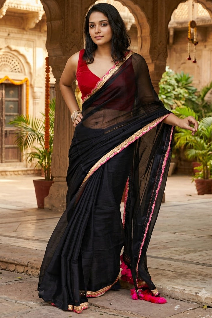 Amrithavarshini -Showers Of Nectar Cotton Tissue Saree