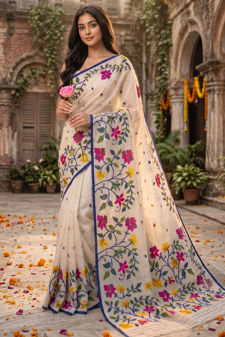 Bonolota Kotha(বনলতা কথা) Cotton Silk Saree