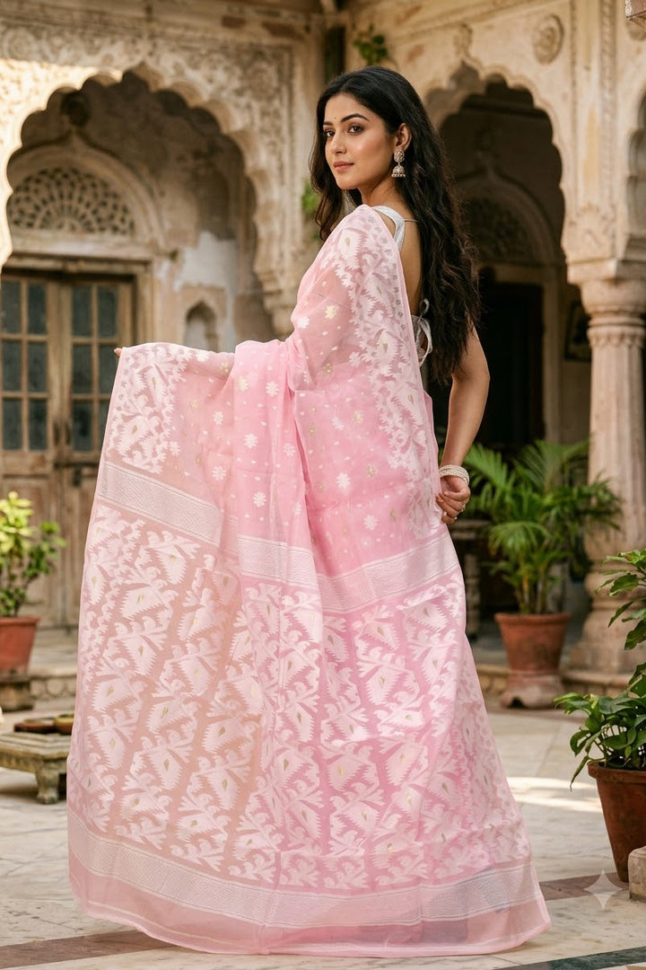 SurTara Dhakai Jamdani Saree