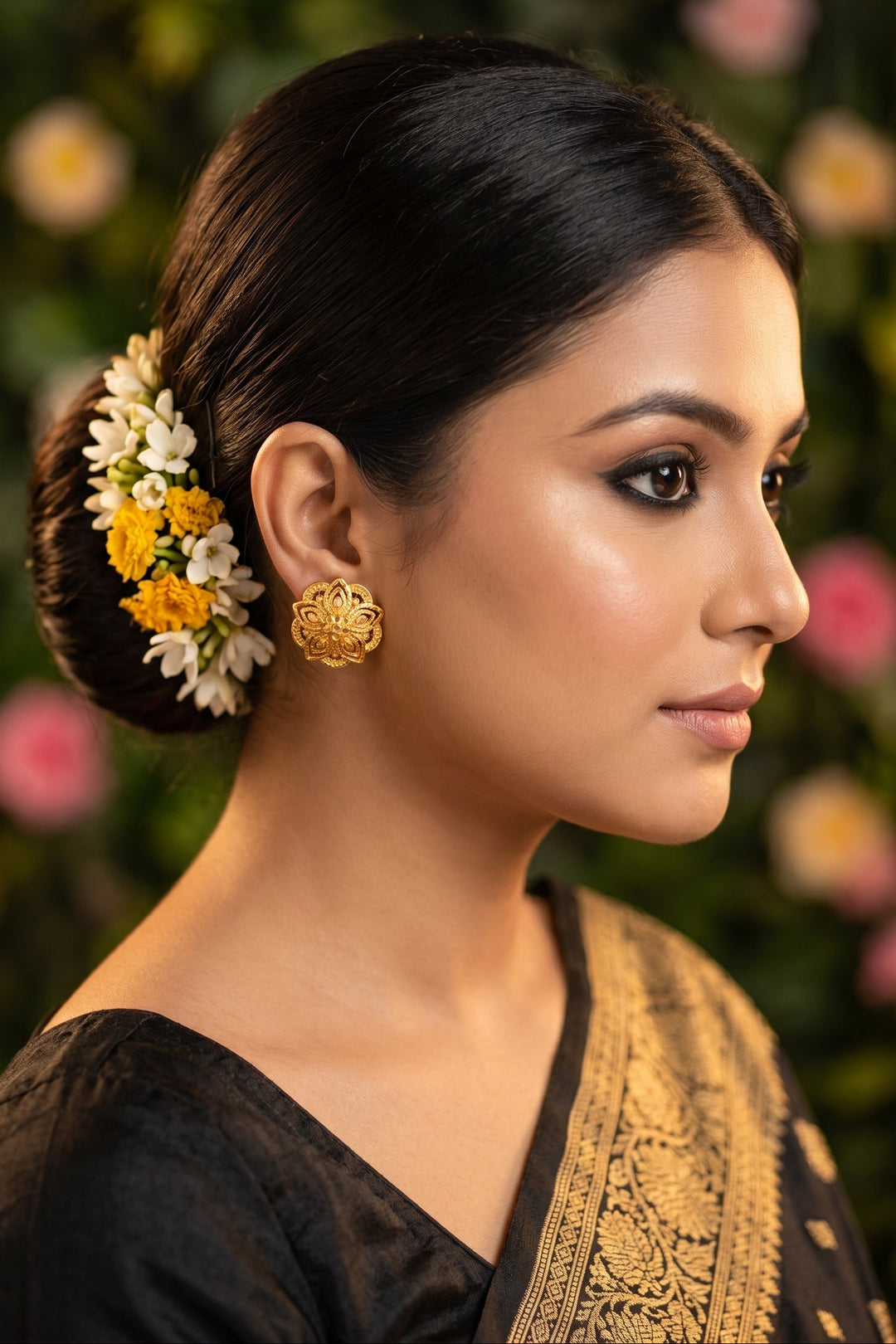 Perfectly Fine  Gold Plated Earrings