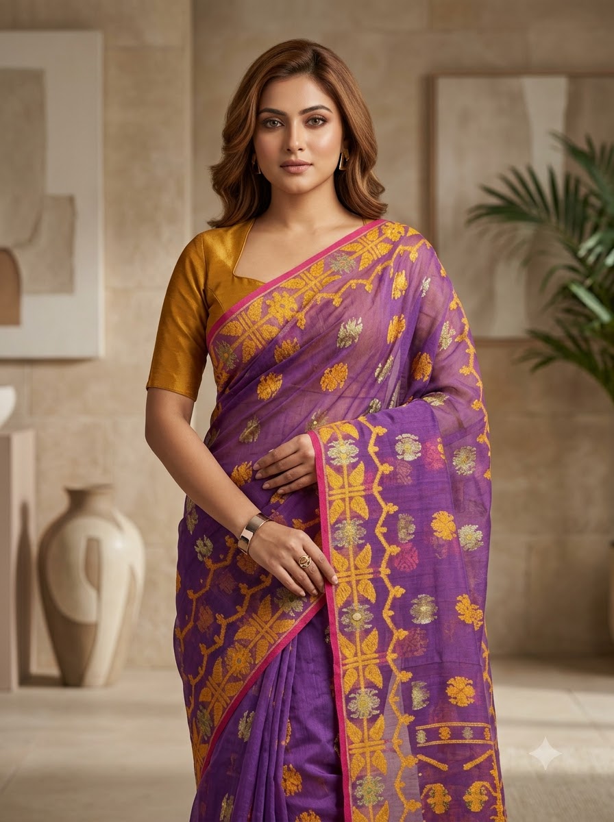 Utsab Bengal Jamdani Saree