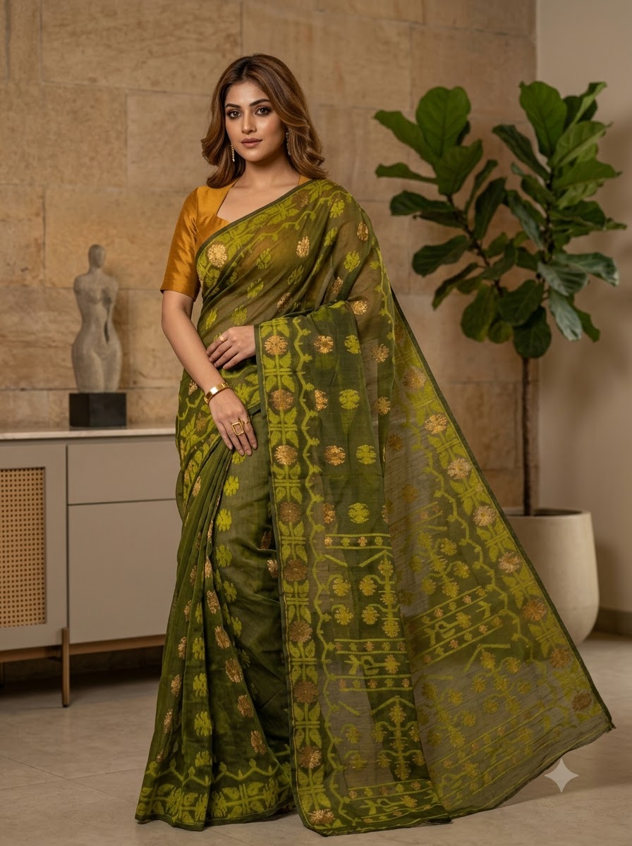 Utsab Bengal Jamdani Saree