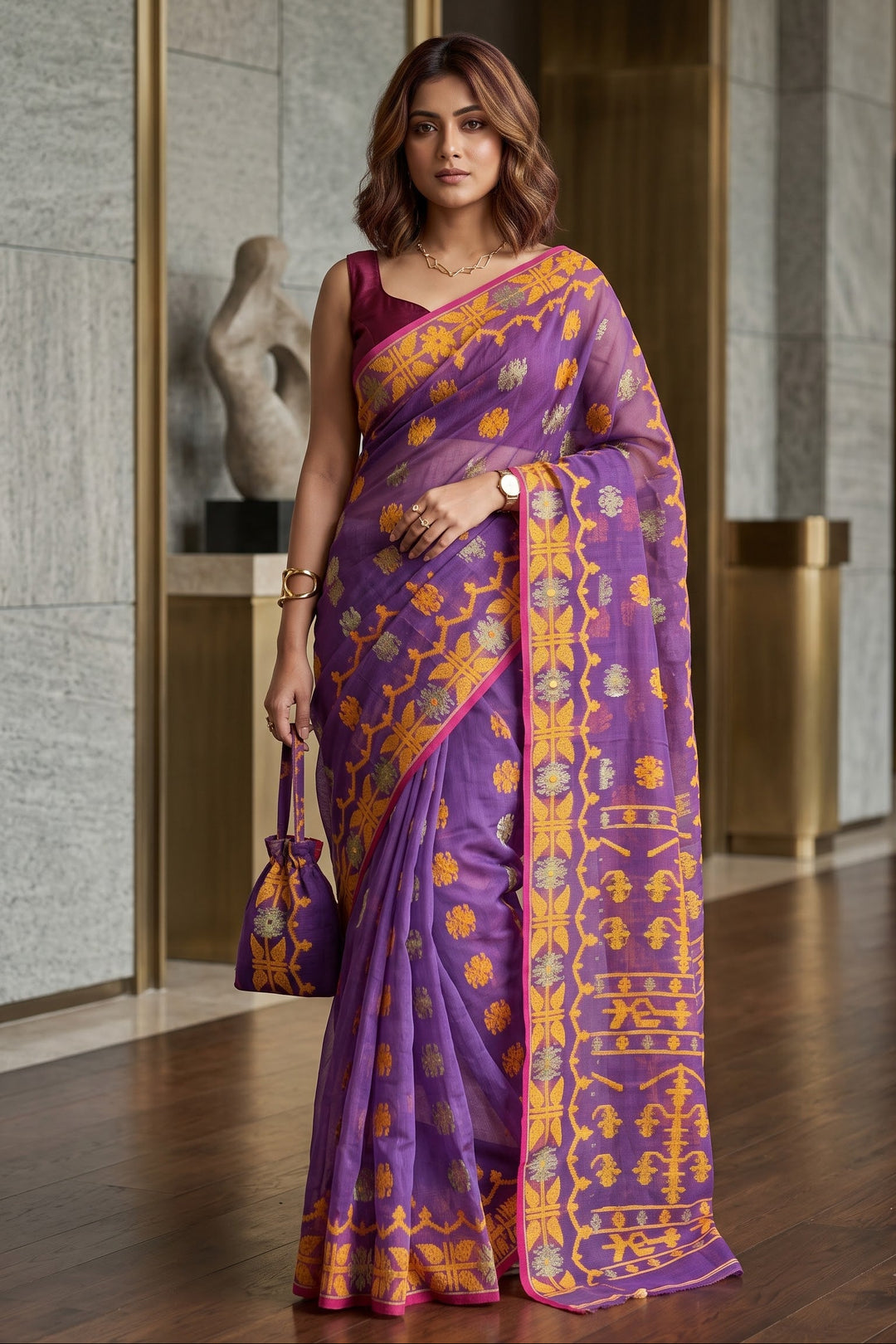 Utsab Bengal Jamdani Saree