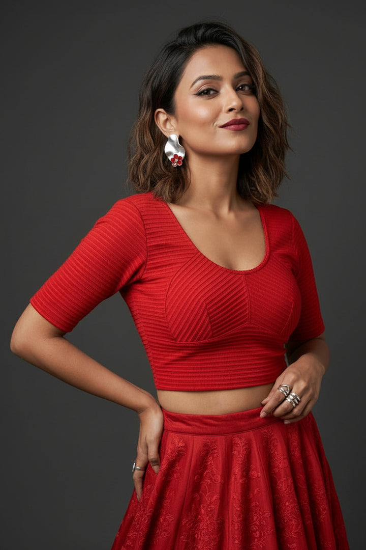 Ruby Flex-Fit-Stretchable Knitted Blouse