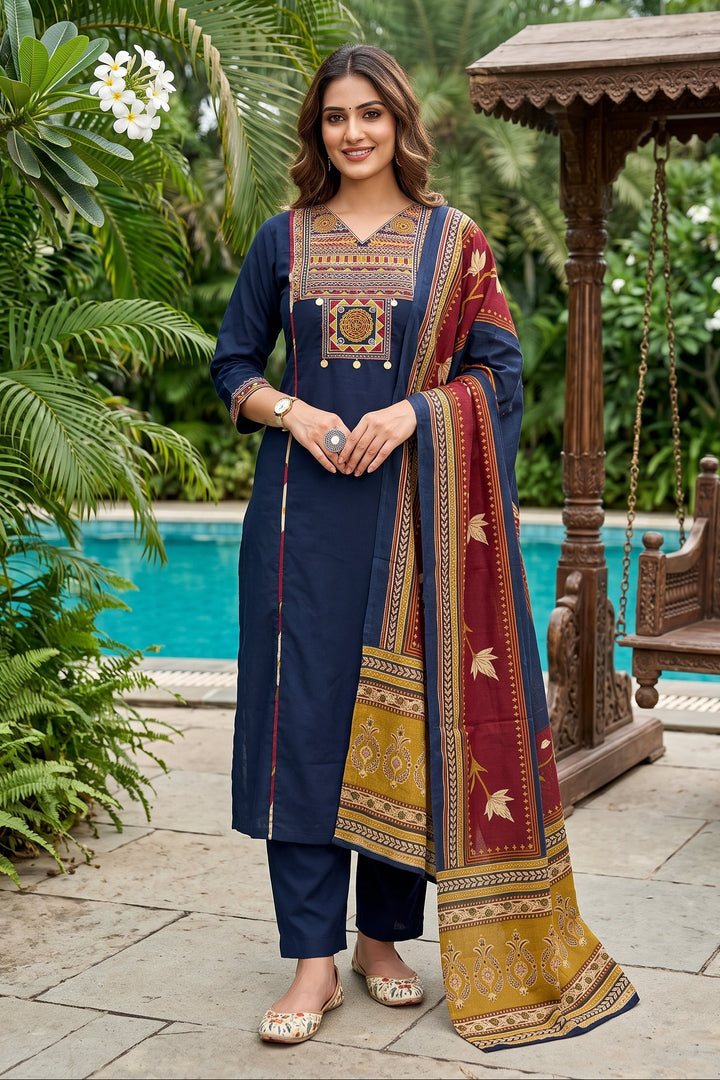 Twist And Turn Cotton Kurti Set