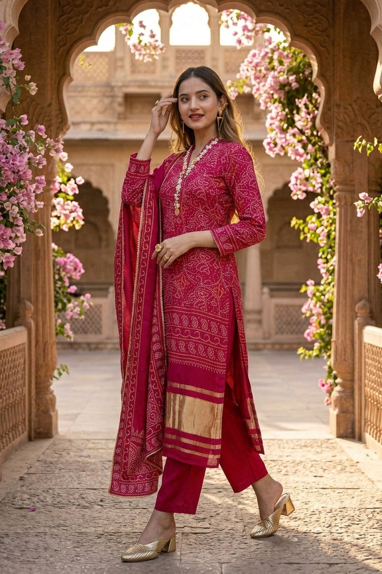 Raining With Me Silk Kurti Set