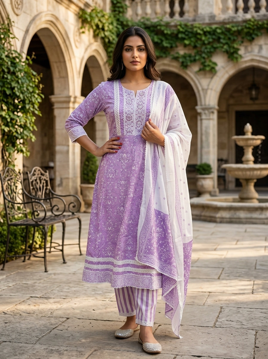 The New Era-Anarkali Kurti Set