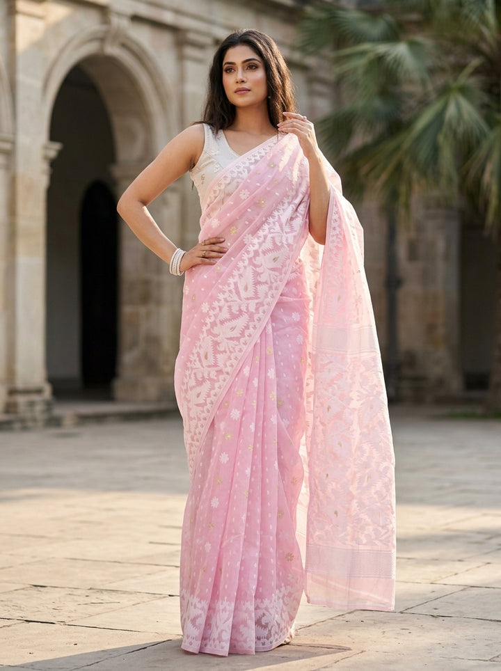 SurTara Dhakai Jamdani Saree