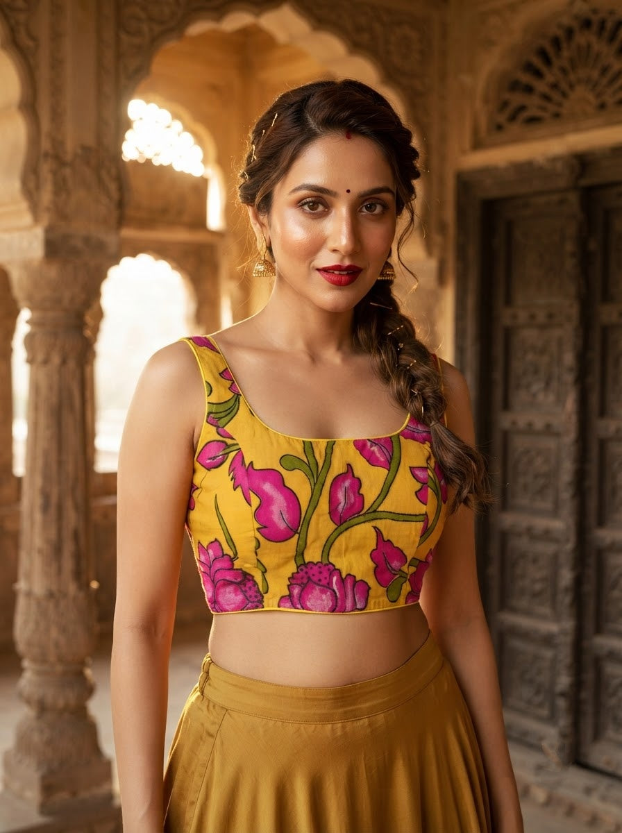 Artisan Aura kalamkari-Designer Blouse
