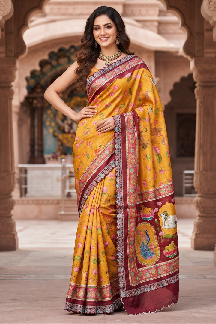 Madhabh Maya Designer  Banarasi Dola Silk Saree