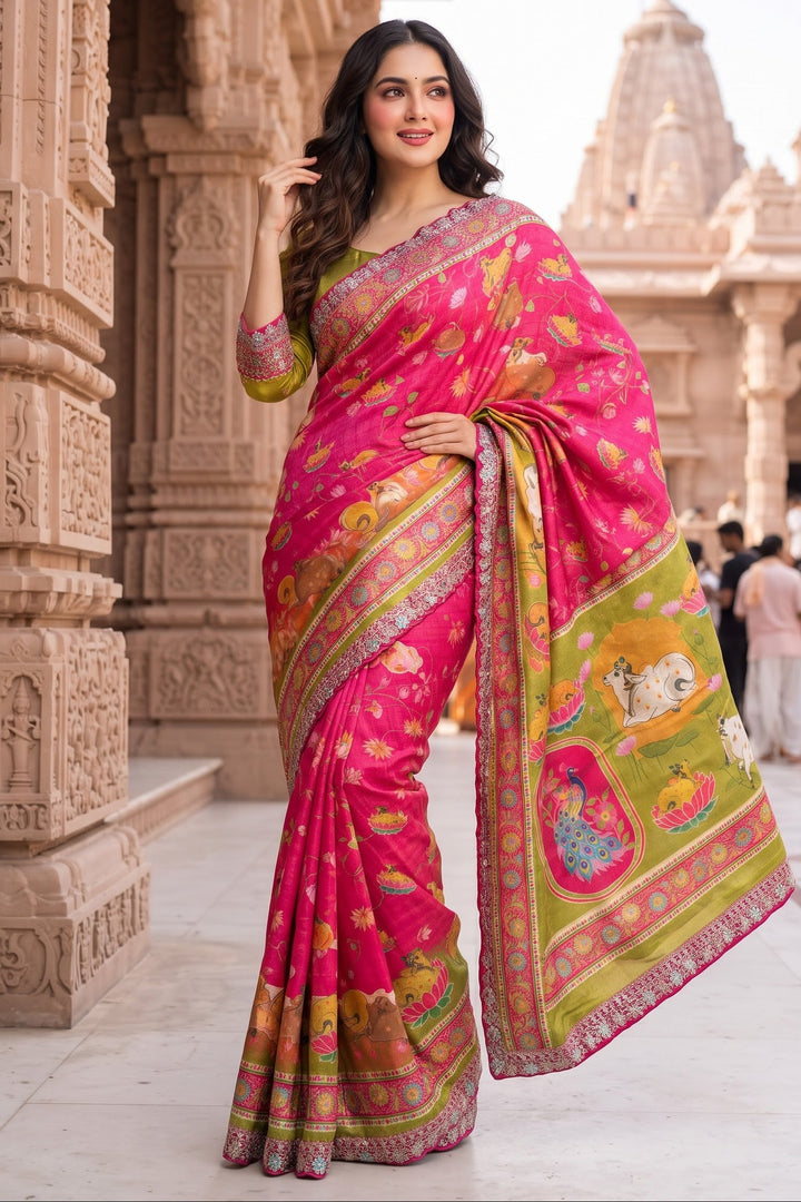 Madhabh Maya Designer  Banarasi Dola Silk Saree