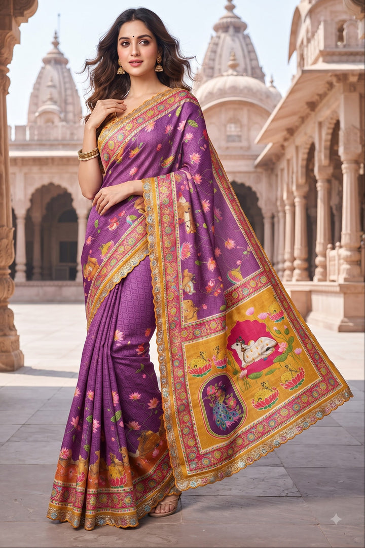 Madhabh Maya Designer  Banarasi Dola Silk Saree