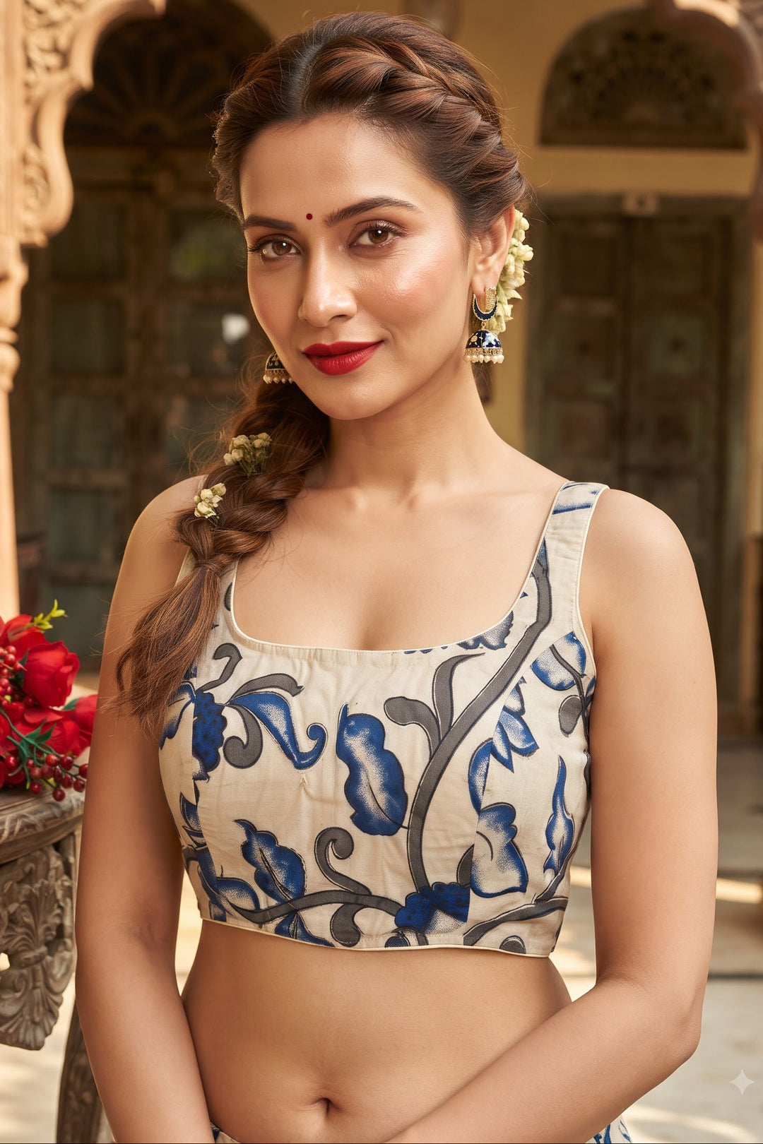 Artisan Aura kalamkari-Designer Blouse