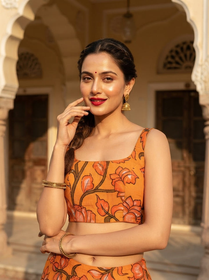 Artisan Aura kalamkari-Designer Blouse