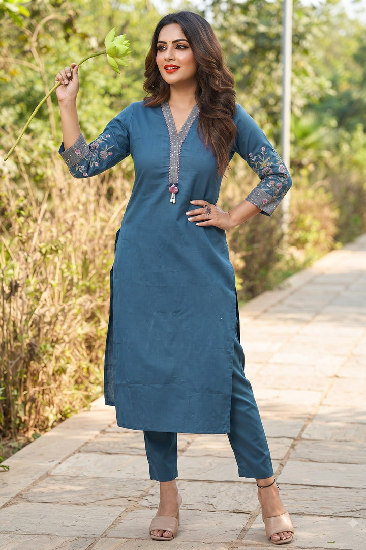 Mohana Cotton  Kurti Set