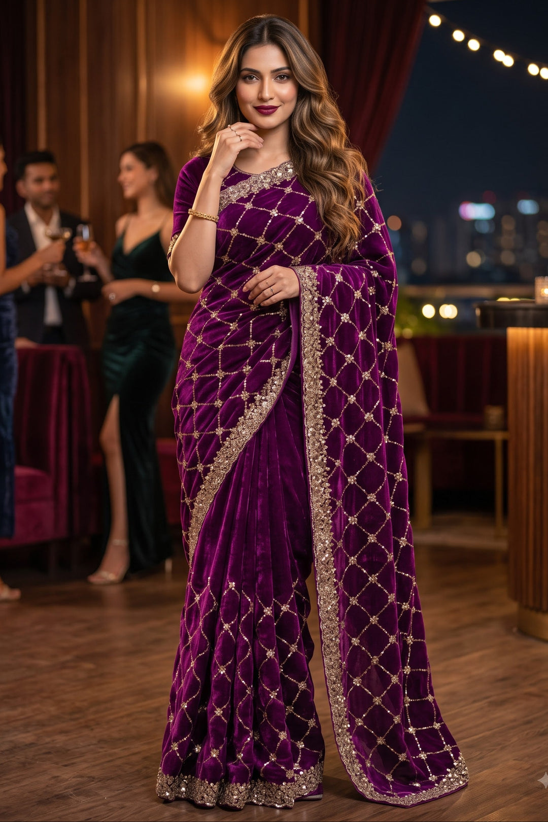 Spotlight Queen Silk Saree with Cutdana Work