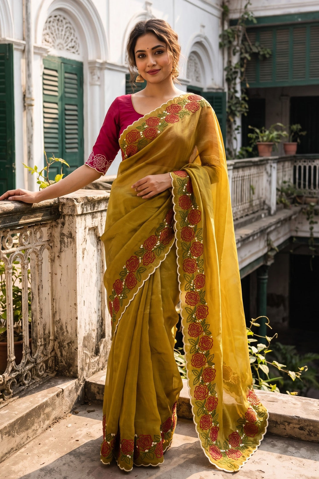 Secret Glance Organza Silk Saree