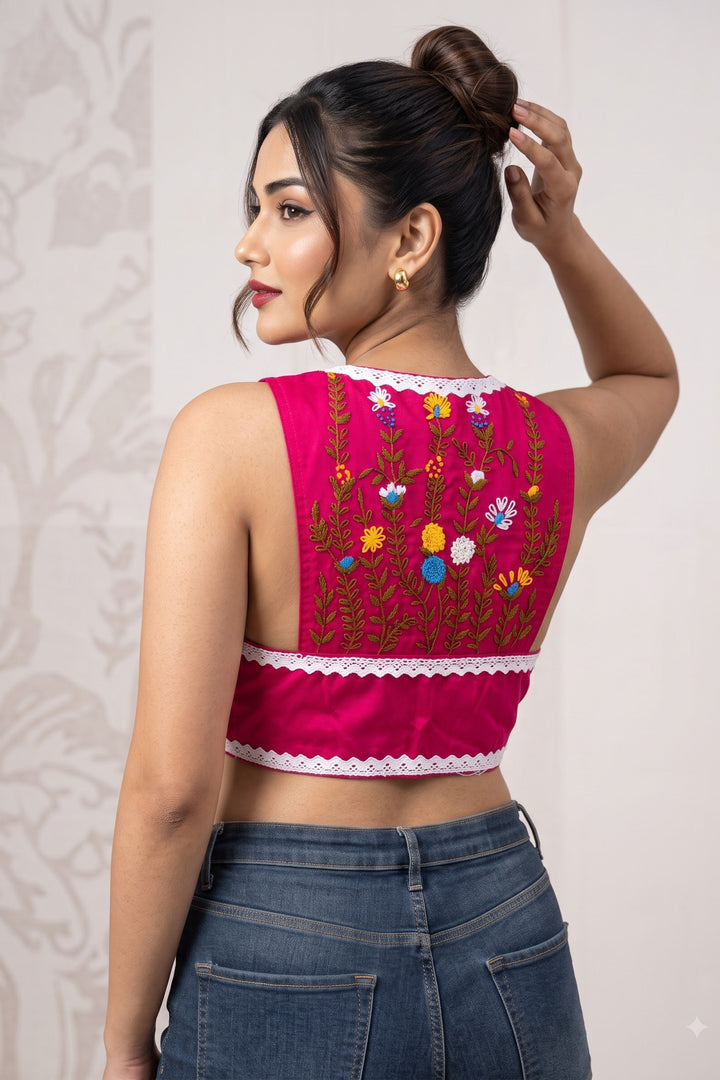 Magical Lace Work - Designer Blouse
