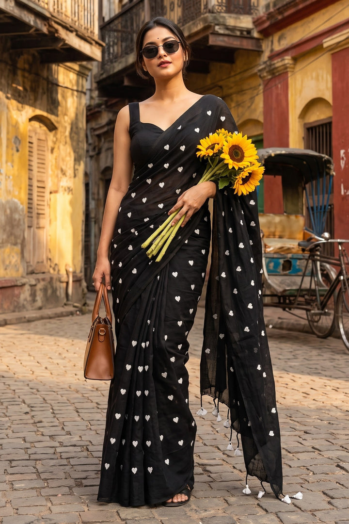Endless Love – Khadi Cotton Embroidery Saree