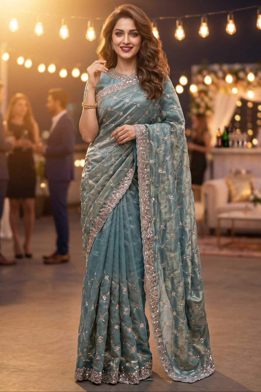 Spotlight Queen Silk Saree with Cutdana Work