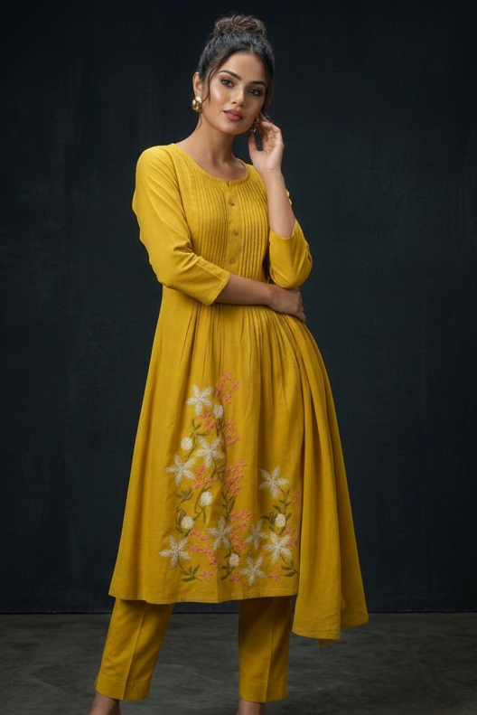 Easy Day Ethnic Set(Kurti Set)