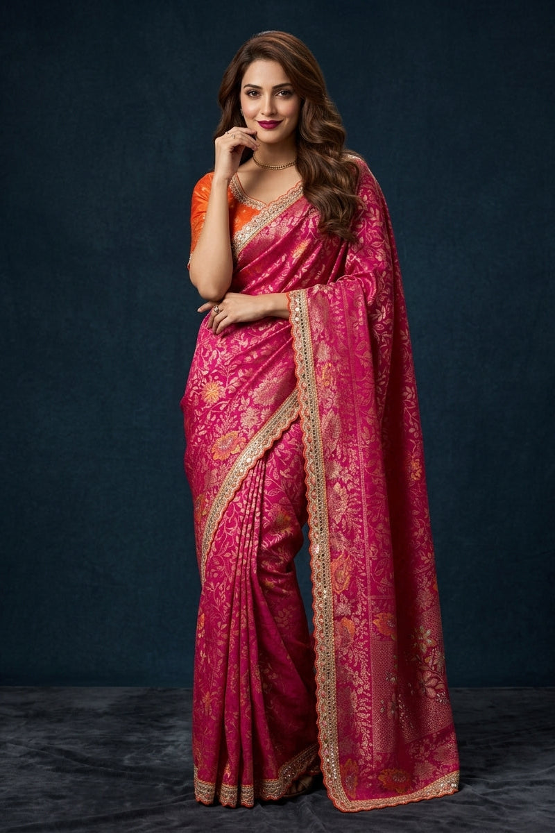 A Touch of Moonlight Dolla Silk Saree